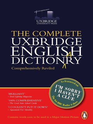 cover image of The Complete Uxbridge English Dictionary
